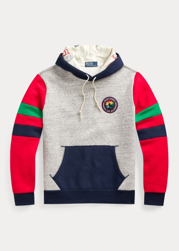 Men's Polo Ralph Lauren Color-Blocked Hoodies | 234701XCI